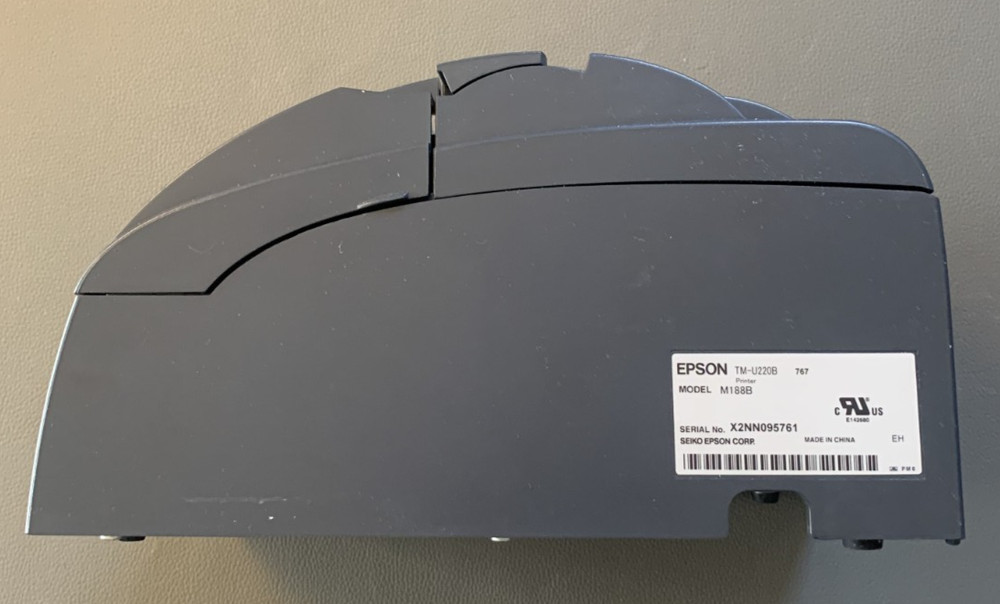 Epson TM-U220B M188B POS Receipt Printer Ethernet Network UB-E04 Tested No PS