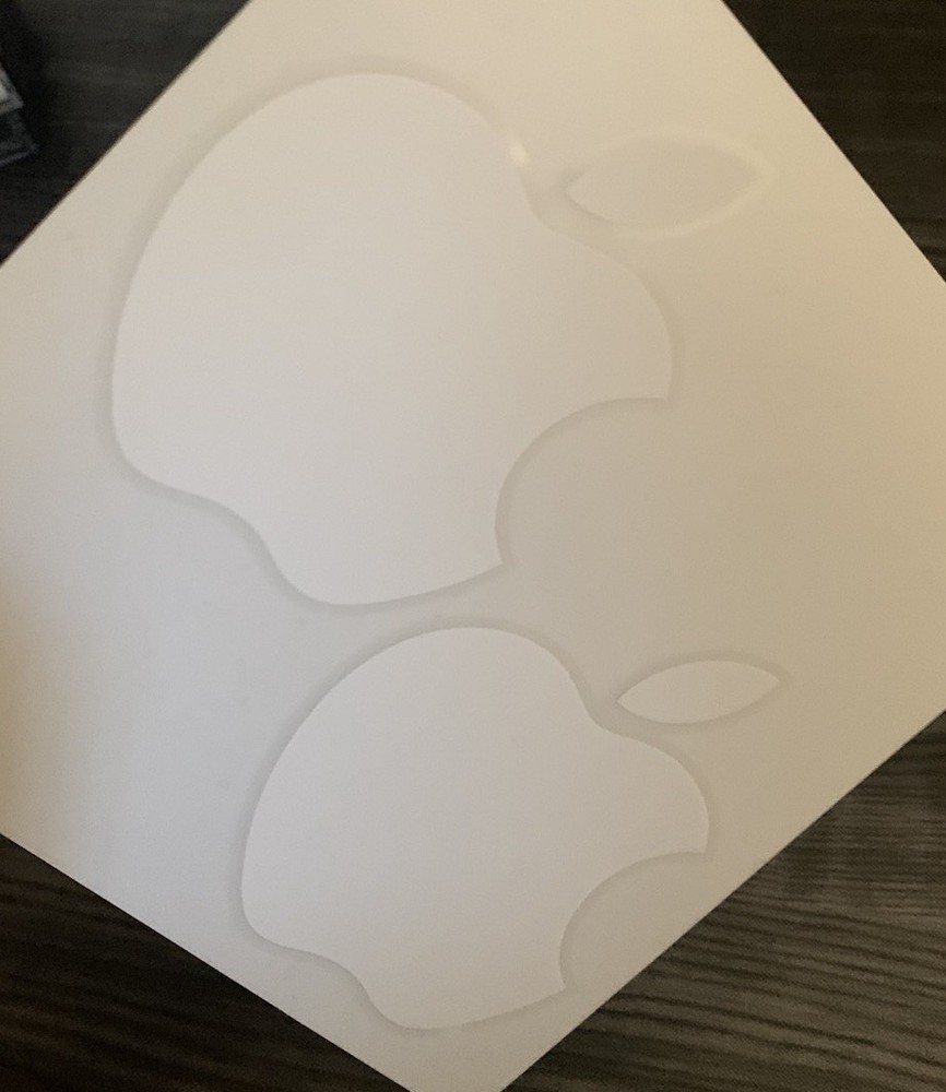 Apple Logo ~ Stickers 2 ~ White