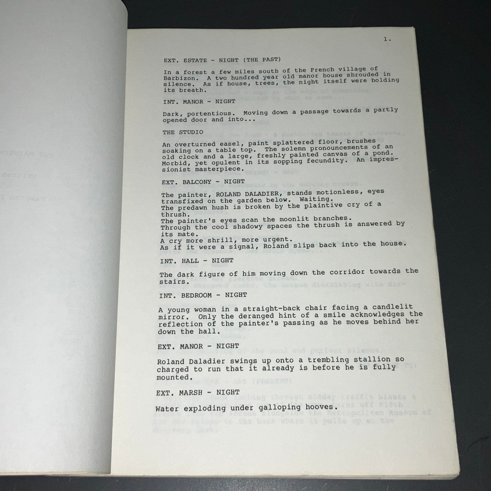 HAMPTON FRANCHER Unmade THE PAINTER ('86) Revised Draft + A&M Covers + COA!
