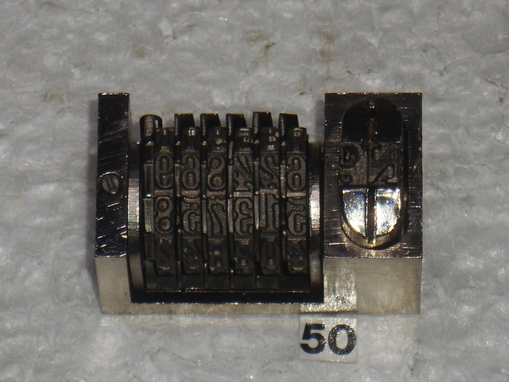 Reverse letterpress numbering machine | 50