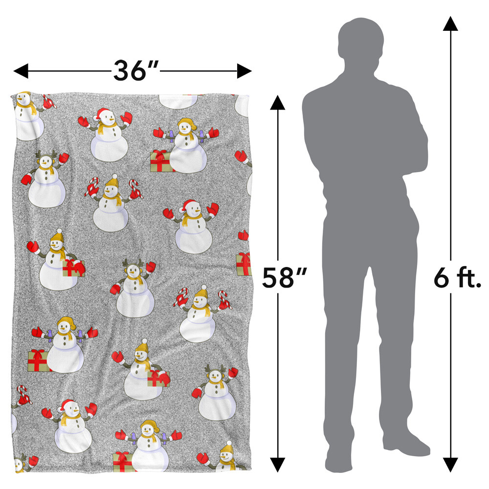 Snowmen Silky Touch Super Soft Throw Blanket
