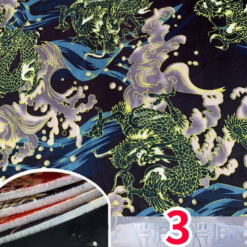 Car Upholstery Headlining Fabric Foam Backed Cloth Multi Pattern Chic