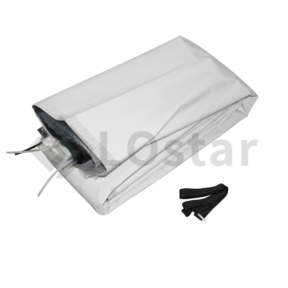 RV Awning Fabric 7'1''-18'1''Width Camper Awning Replacement Shade Charcoal Fade