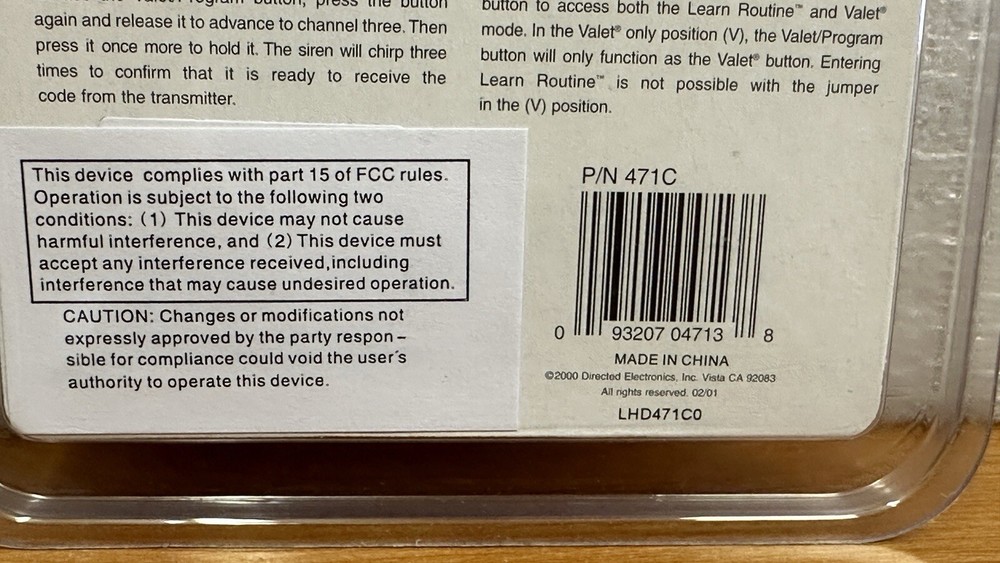 Viper 471T 2-Button Replacement Remote Control Transmitter OEM Directed Sealed