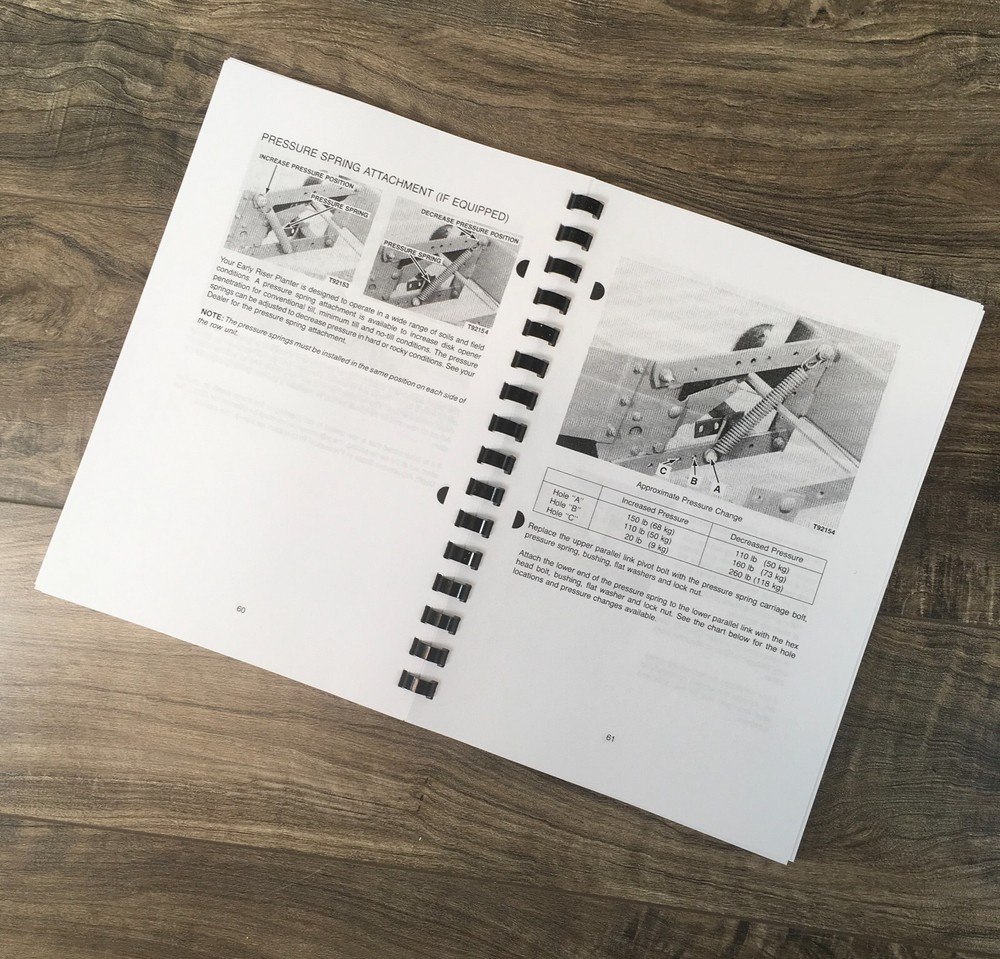 Case Ih 900 Planter Unit Plate Type Operators Owners Manual