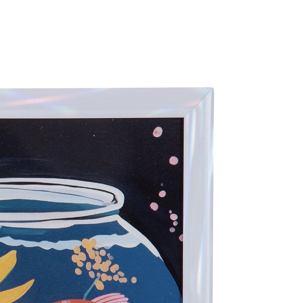 (3 pack) 5x7 Linear Iridescent Decorative Tabletop Picture Frame