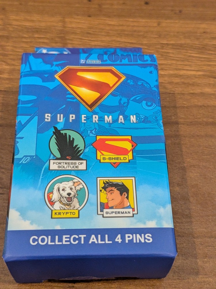 DC Comics Krypto Pin Superman S Shield Mystery Blind Box New