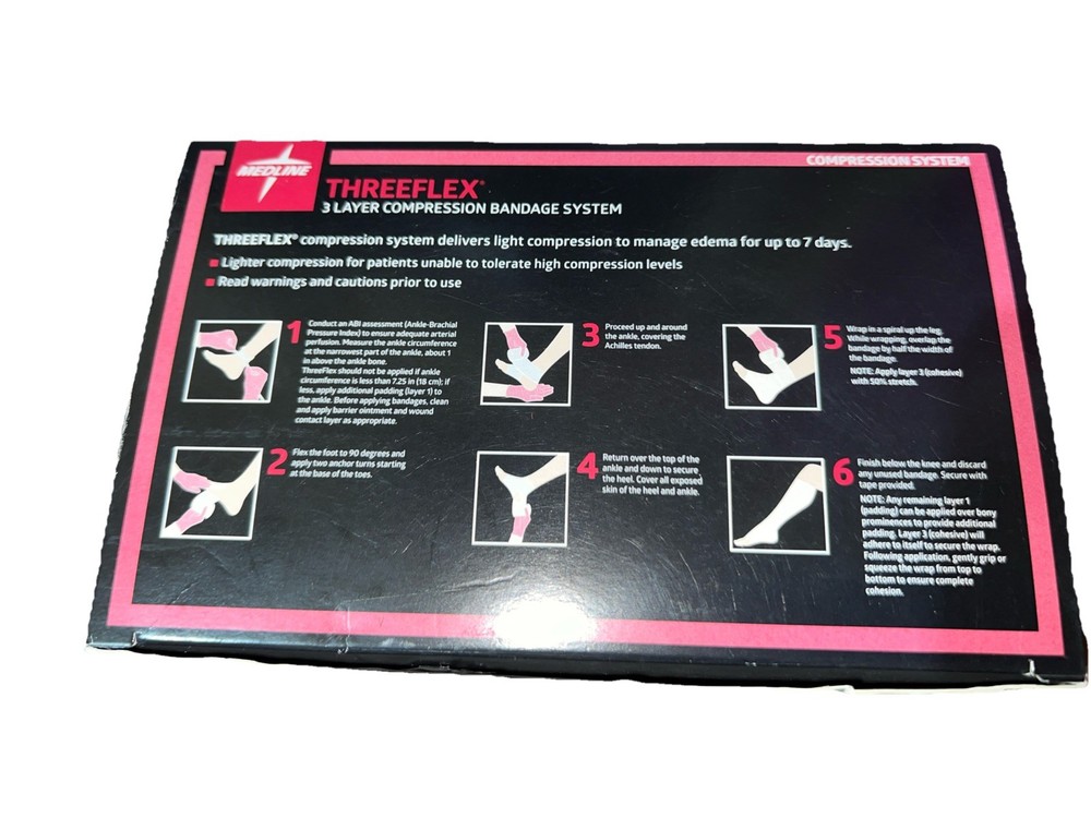Medline Threeflex Bandage System 1 Kit / Each 3 Layer Compression Bandage 2027