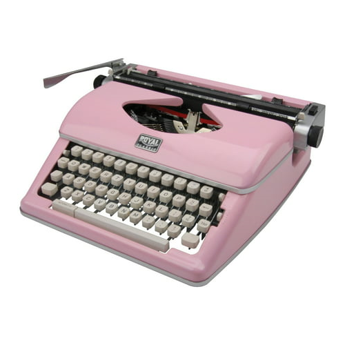 Royal Classic Manual Typewriter Pink