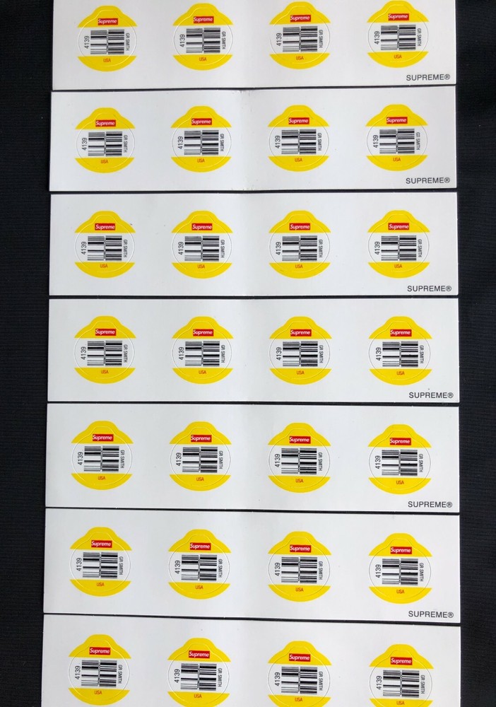 Supreme Fruit Mini Supreme Sticker 100% Authentic SS19 Season