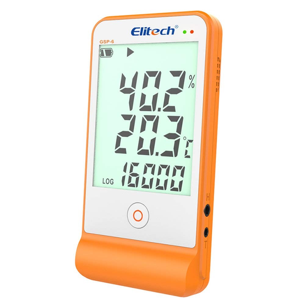 SUNNY Temperature and Humidity Data Logger, Large LCD Display, External Sensor t