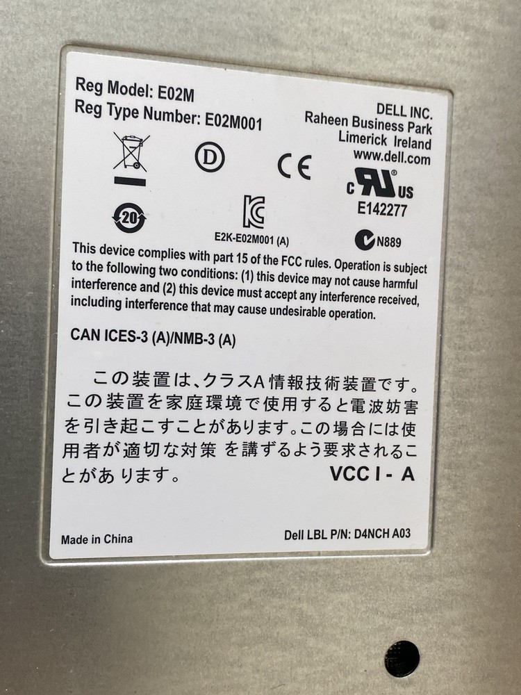 Dell PowerVault E02M001 MD32 Series Controller E02M