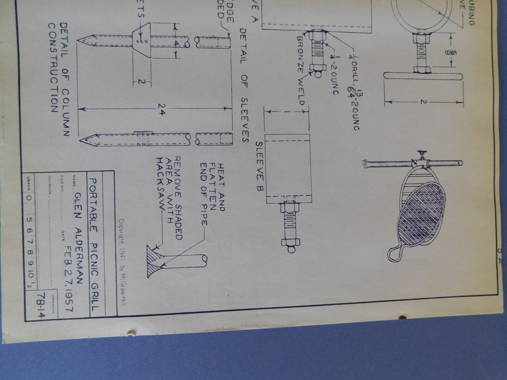 Plans for a Gun Cabinet - 1957 diagram dimensions