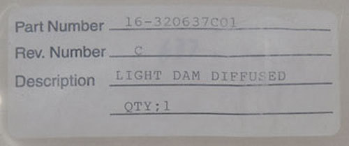 NEW ASM PN: 16-320637C01 Refl-D-Light Dam-Diffused-Front Reflector