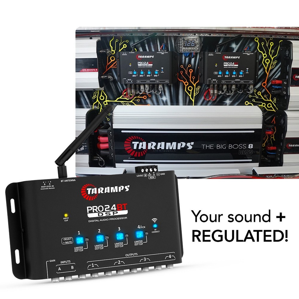 [US SELELR] Taramps Audio Processor PRO 2.4BT – DSP Bluetooth Control via App
