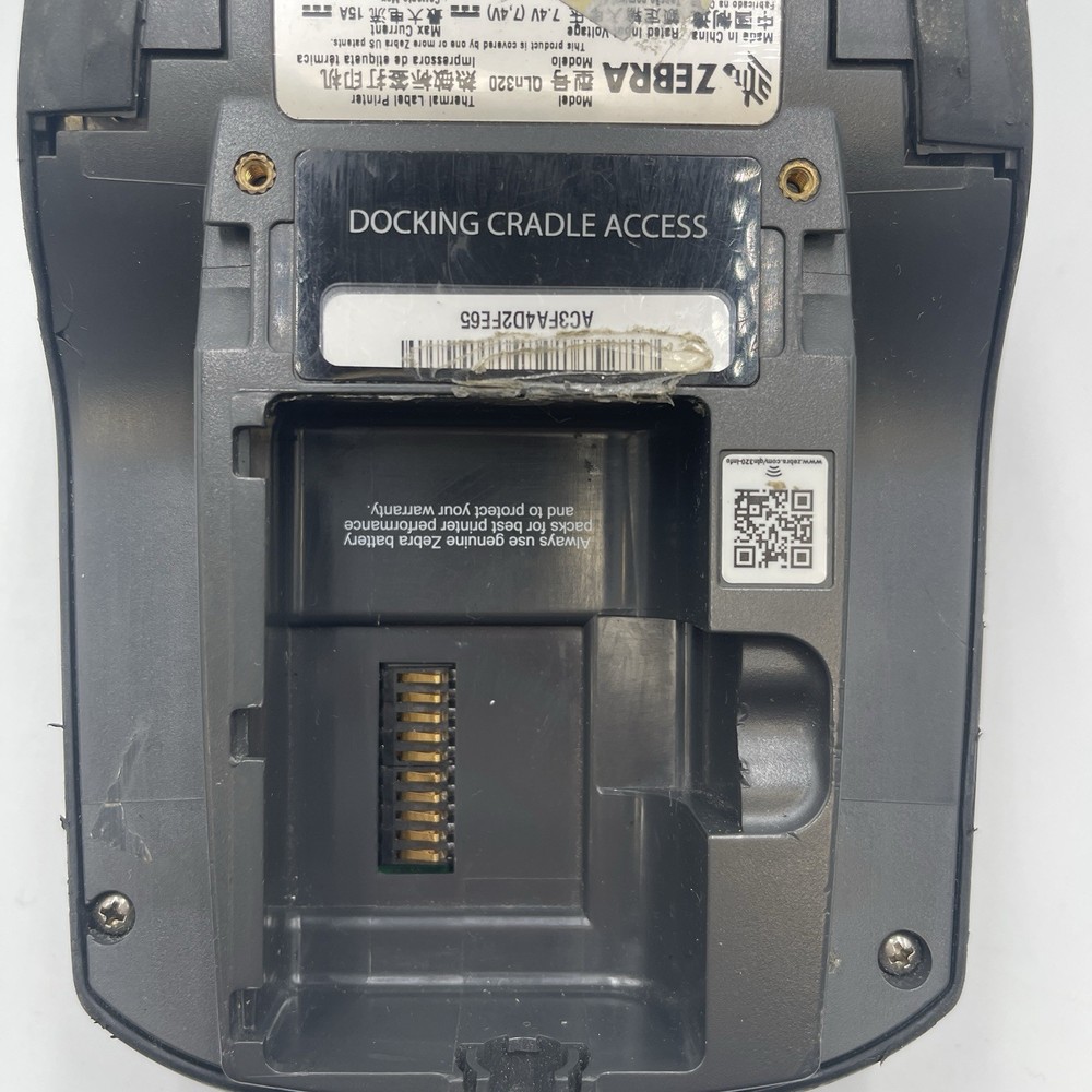 Zebra QLN320 Barcode Printer, WiFi, Bluetooth, Charger, And Battery