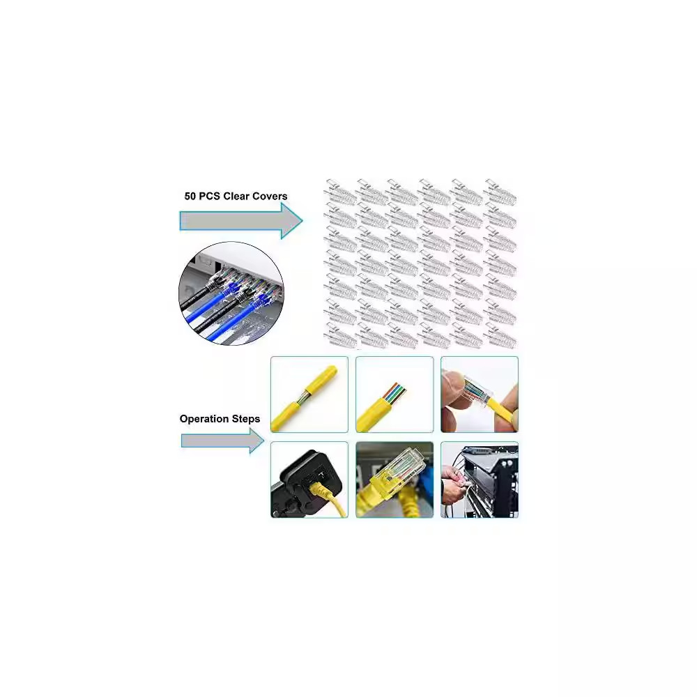 164-Piece Network Cable Tool Kit with Crimping Tool Cutter Stripper Tester Punch