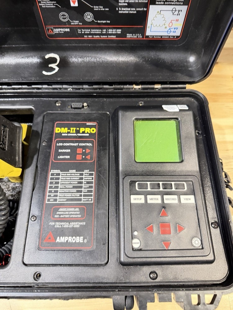 AMPROBE DM-II PRO DAT LOGGER RECORDER W/ ACCESSORIES- SHIPS FAST
