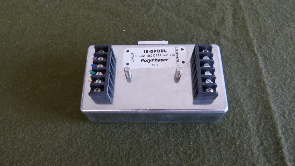 Polyphaser IS-DPDDL RS232/562 DATA +/20VDC Impulse Suppressor/Protector (#1)