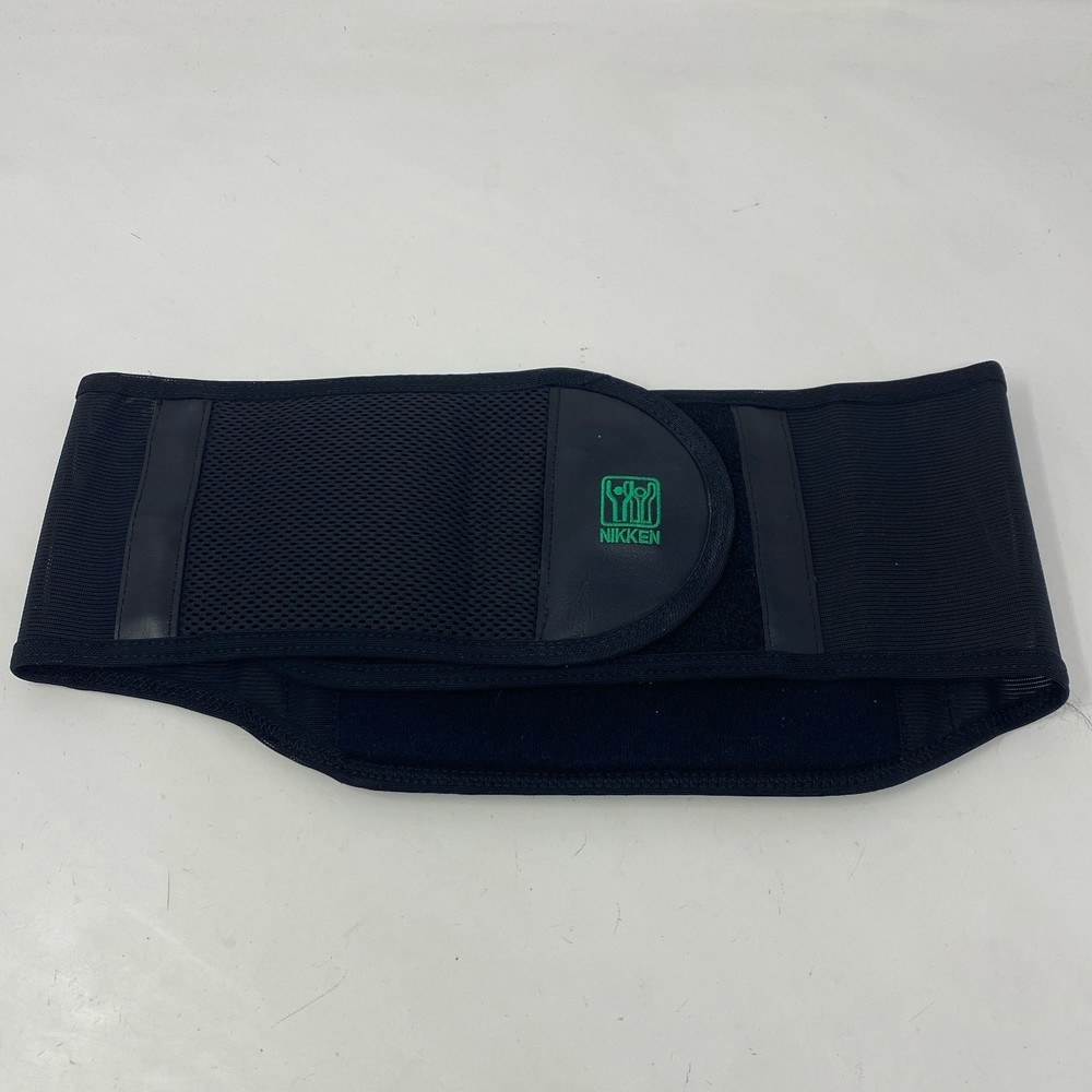 NIKKEN KenkoTherm Back Belt Black Medium 18221 Adjustable Support