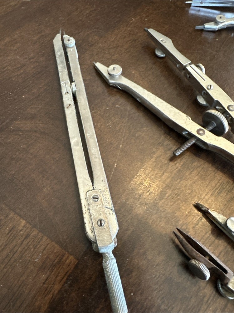 Lot of assorted drafting tools. See images.