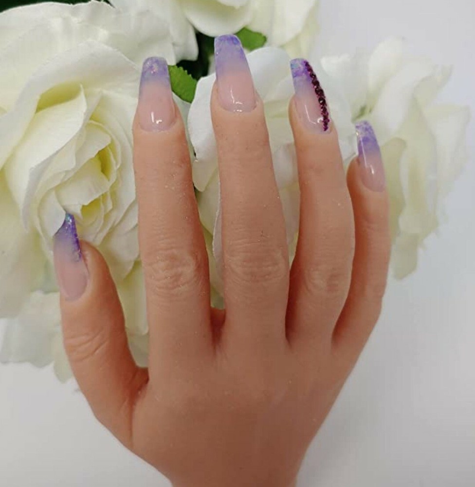 Professional Silicone Practice Hand for Acrylic Nails