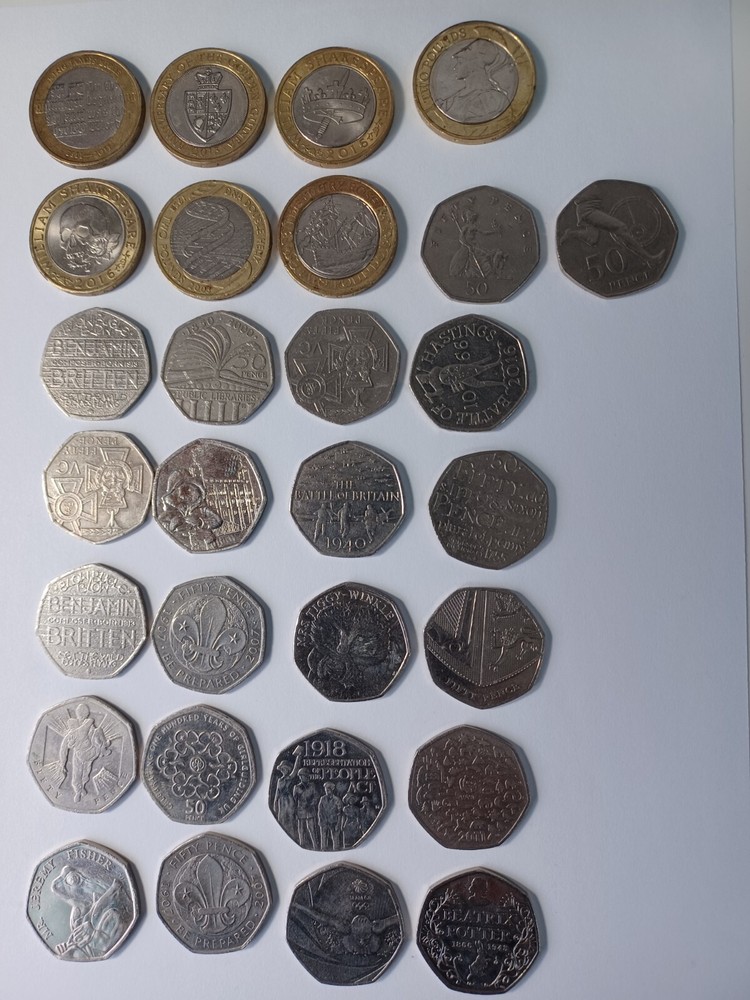 Rare 50p And 2 Pound Coins