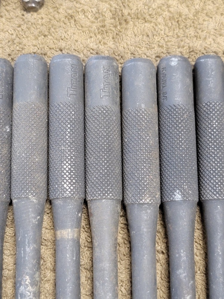 87 Titan Long Short Drift Hole Center Punch Set