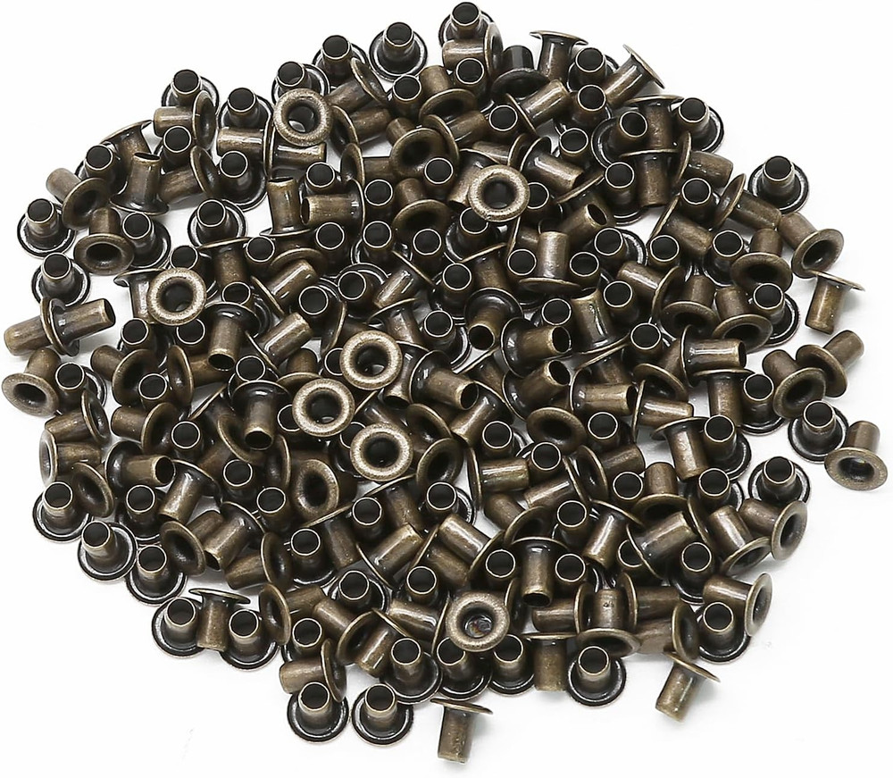 2MM Tiny Grommets Eyelets 200 Pcs, Self Backing Eyelets for Bead Cores, Clothes,