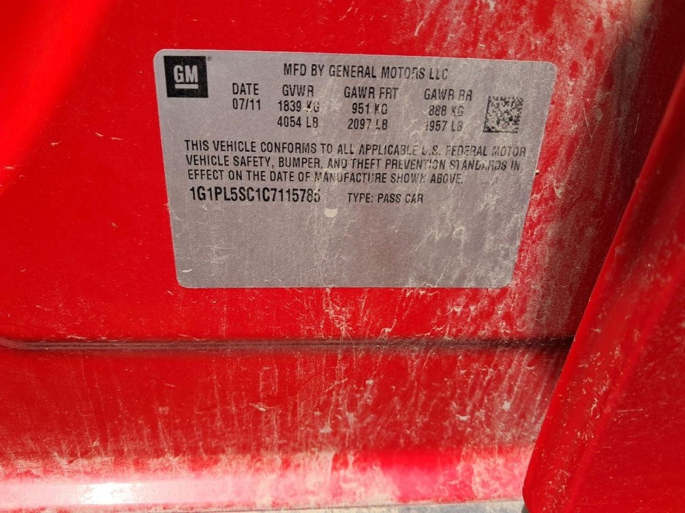 CRUZE 2012 Glove Box 4750790