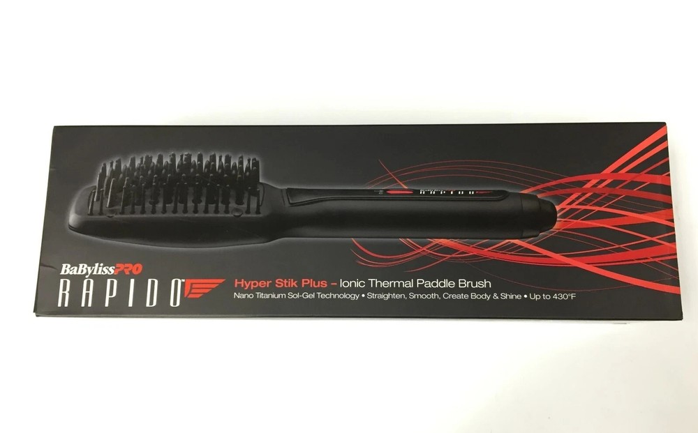 Babyliss PRO Rapido Hyper Stik Plus - Ionic Thermal Paddle Brush NEW BOX
