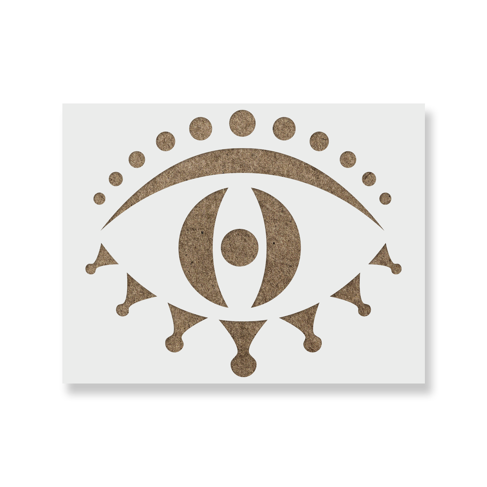 Zuul Evil Eye Stencil - Durable & Reusable Mylar Stencils