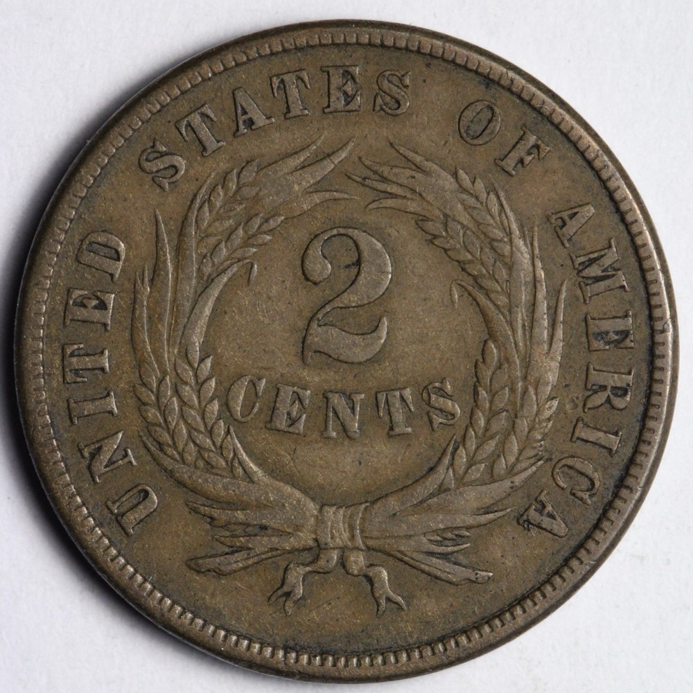 1870 Two 2 Cent Piece XF E181 ZJLM
