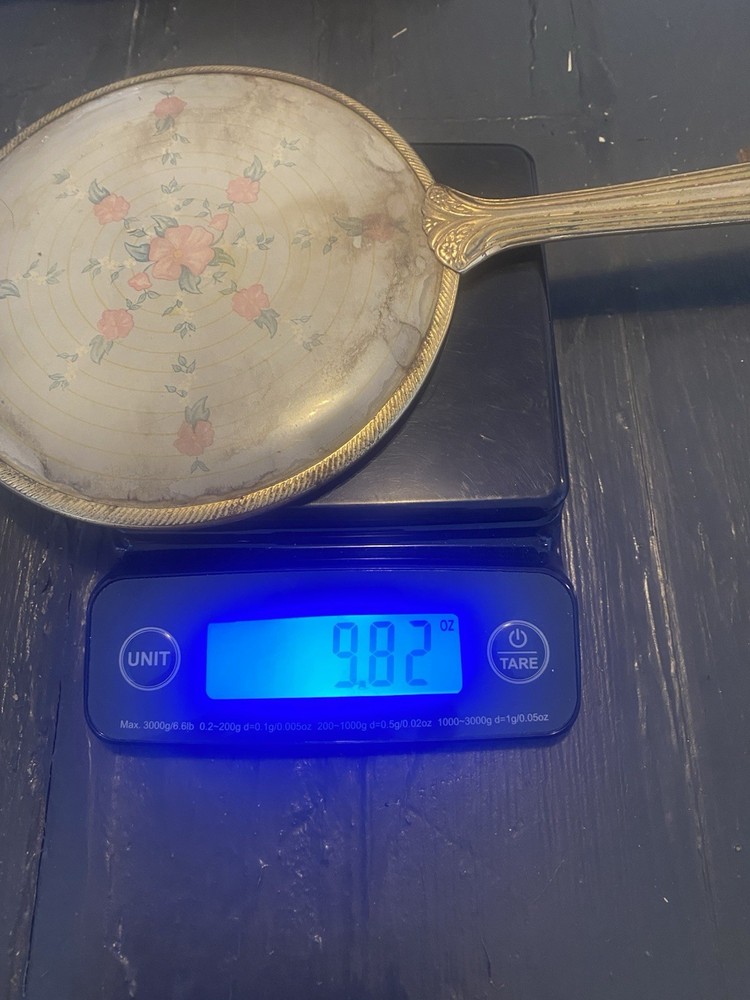 vintage hand-held vanity mirror