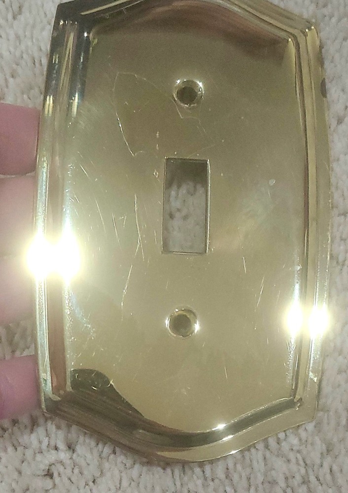 Vintage Brass Switch plate Cover