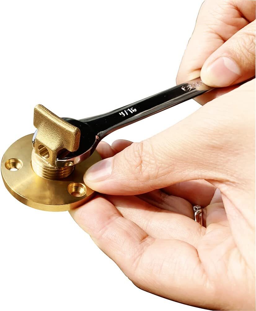 2 PACK Boat Garboard Drain Plug - 1/2" NPT Thread,solid brass Drain Plugs