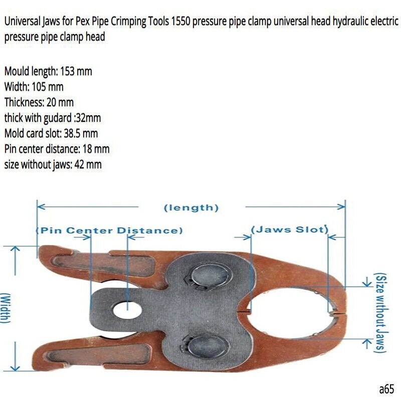 Universal Jaws for Pex Pipe Crimping Tools Pipe Clamping Tools Plumbing