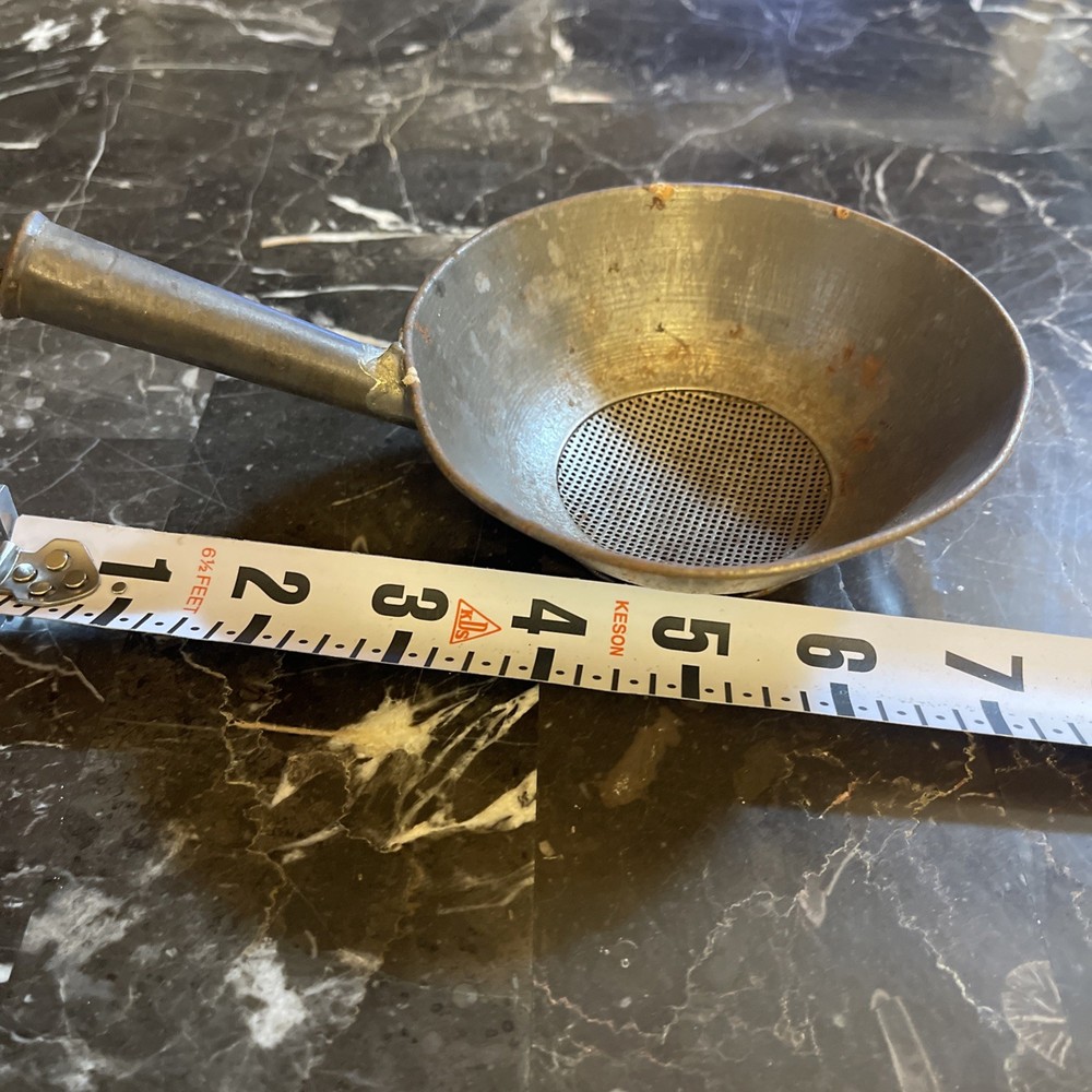 Antique Tin Fine Strainer