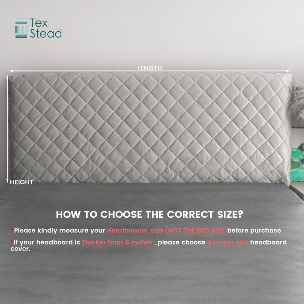 Thicken Headboard Cover Bed Back Dust Protector Cover Super Soft Solid Color Bed