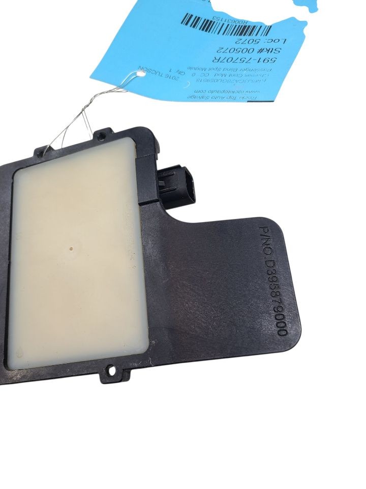 Used Blind Spot Detection System Warning Control Module fits: 2016 Hyundai Tucso