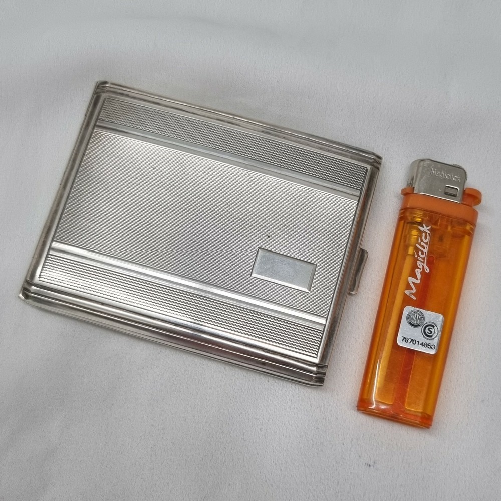 Vintage Antique Silver 835 Cigarette Box - Fast Shipping