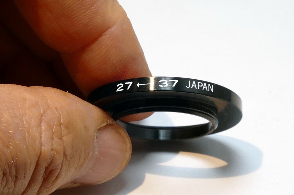 27mm to 37mm Step Up lens ring adapter screw in threaded