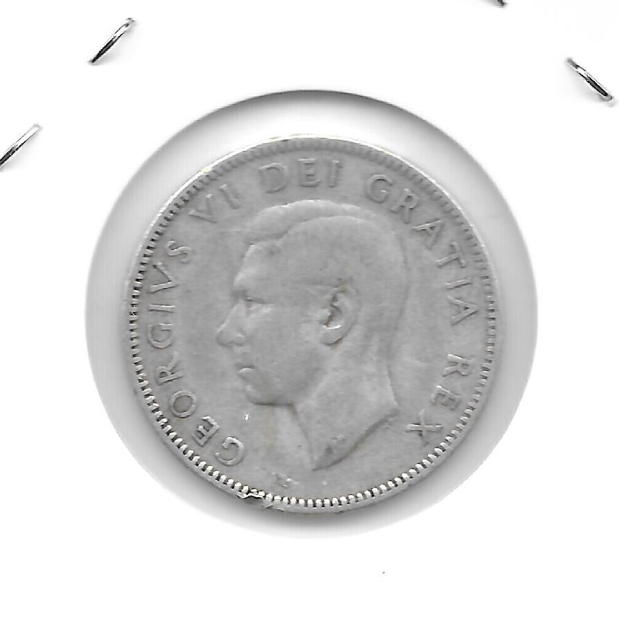 1949 CANADIAN 25 CENT QUARTER NICE (SILVER)