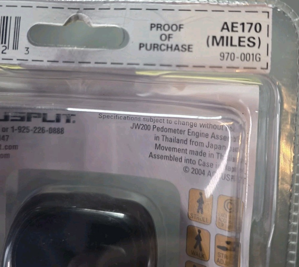 Accusplit Wellness Eagle 170 Deluxe Walking Step Activity Pedometer AE170