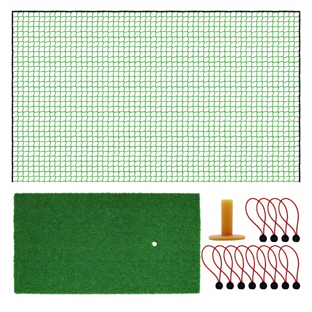 Golf Net 10×15 Ft Versatile Golf Practice Net with Mat for Backyard, Garage and