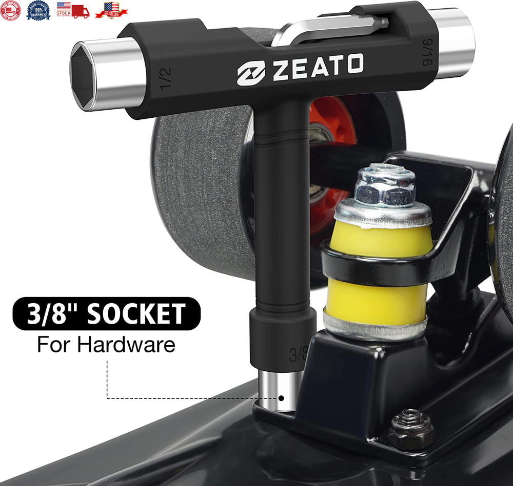 All-In-One Skate Tools Multi-Function Portable Skateboard T Tool Accessory with
