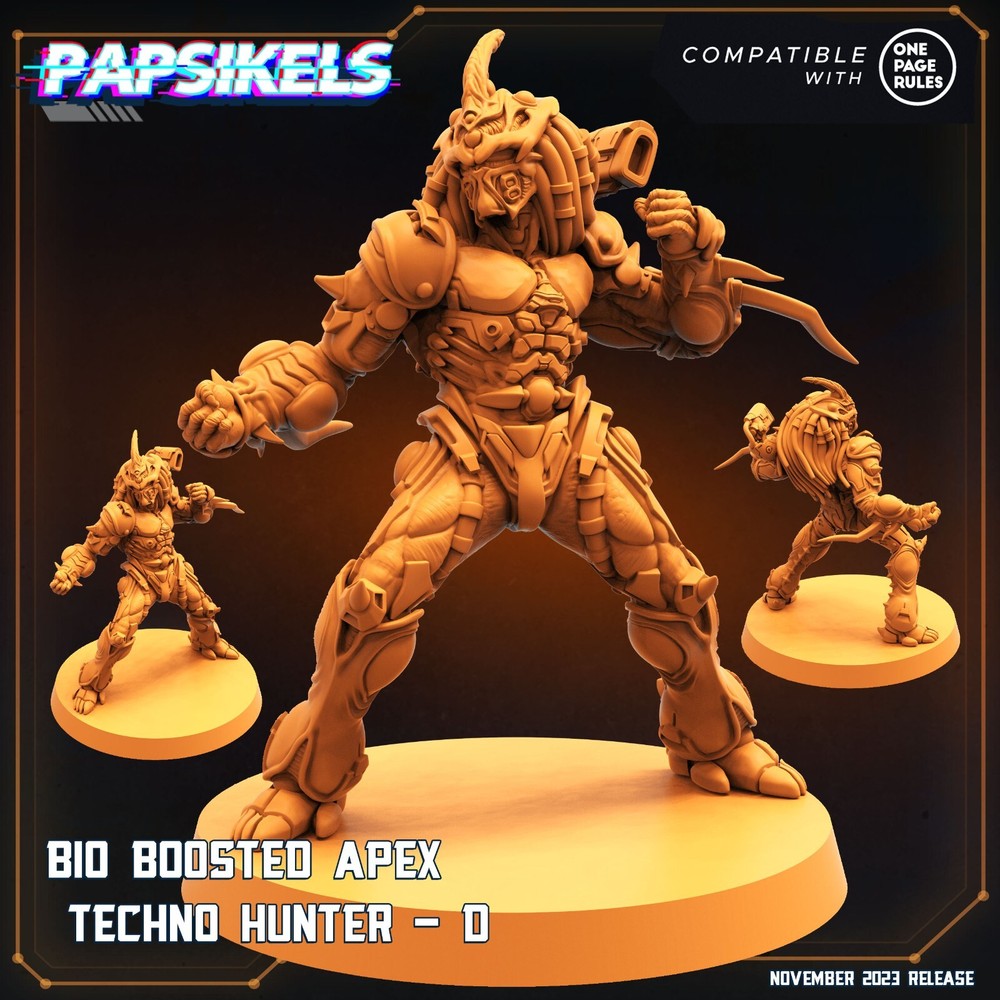Bio Boosted Techno Apex Hunter D Papsikels Miniature Predator, Guyver