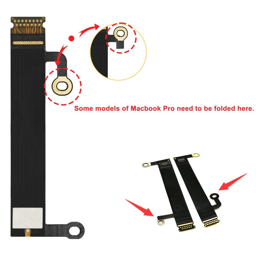1 Pair LCD Display Backlight Flex Cable For Apple MacBook Pro 13" 15" 2016-2019