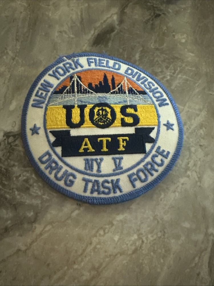 New York Drug Task Force Patch