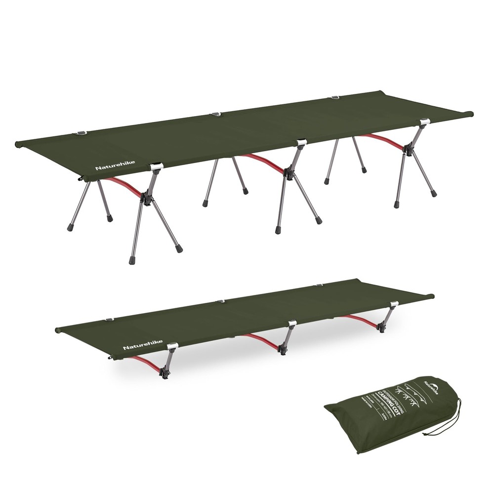 ArmyWild Folding Camping Cot, Height Adjustable Ultralight Backpacking Cot, P...